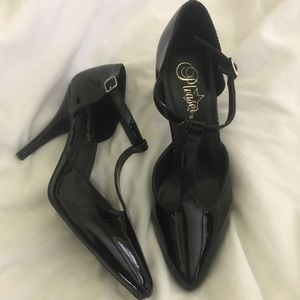 Brand new Pleaser black patent 4” heel Prom Size 8